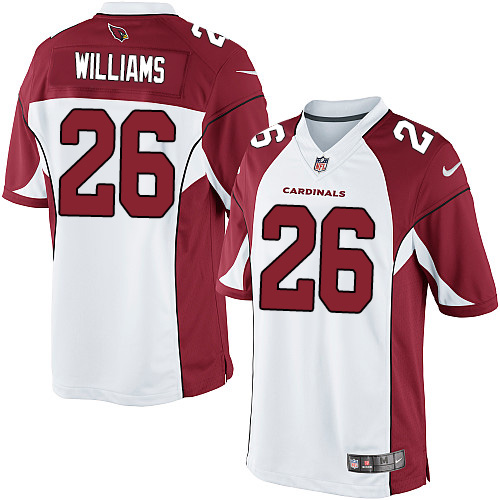 Youth Elite Brandon Williams Nike Jersey White Road - #26 NFL Arizona Cardinals